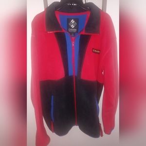 Columbia lightweight multi-colored fleece jacket